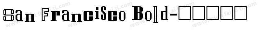 San Francisco Bold字体转换
